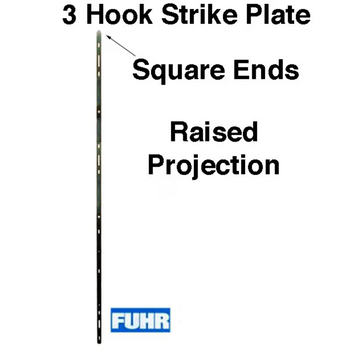 Fuhr Sliding door Strike Plate, 16mm Raised Projection - YDI